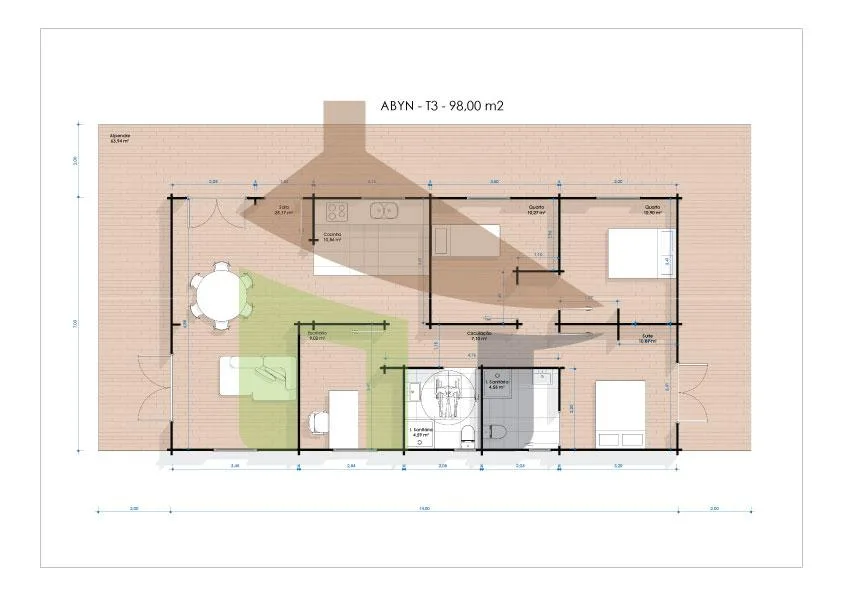 ABYN Abyn — Casa de Madeira Pré fabricada Abyn