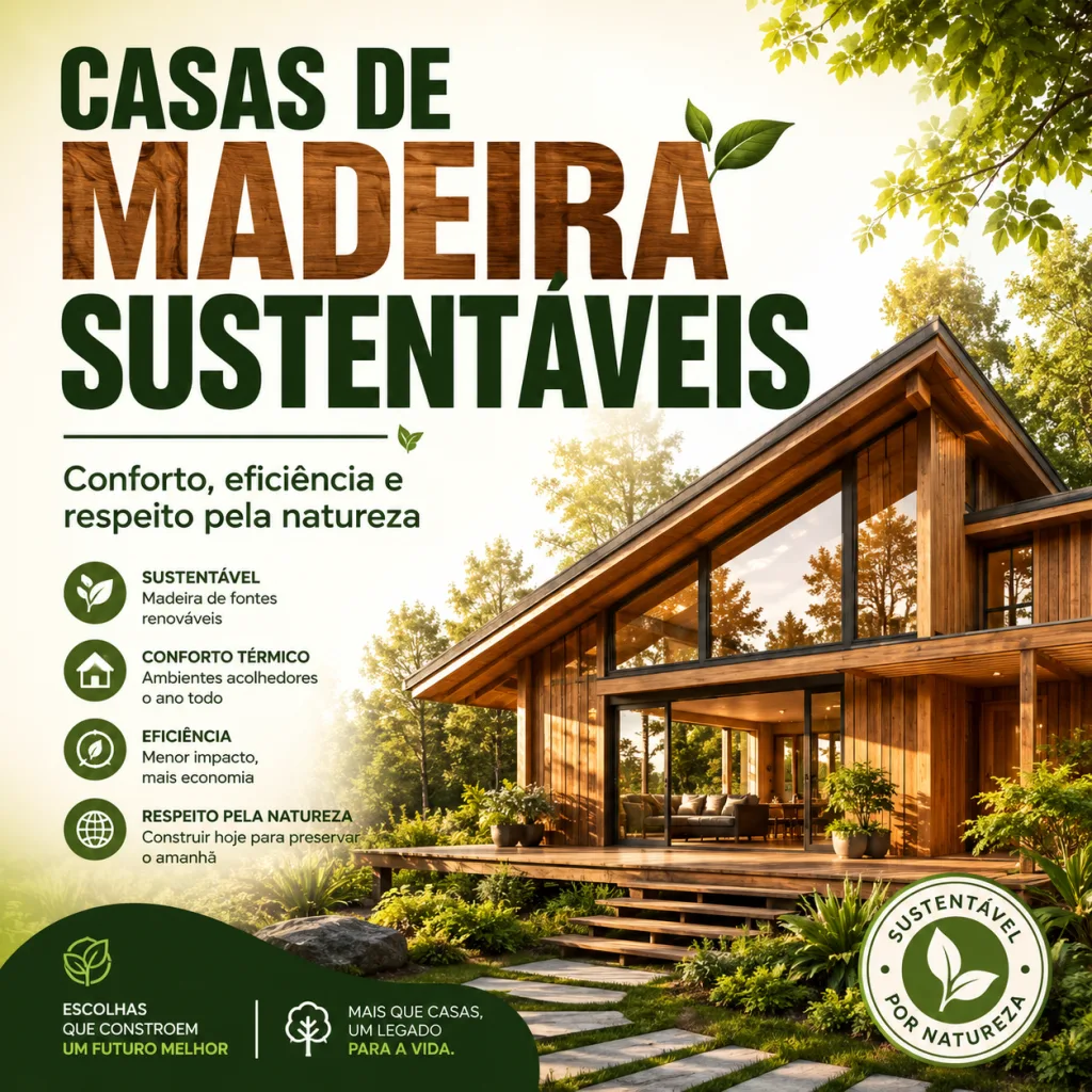 Sustentabilidade das casas de madeira: o que torna uma construção realmente ecológica?
