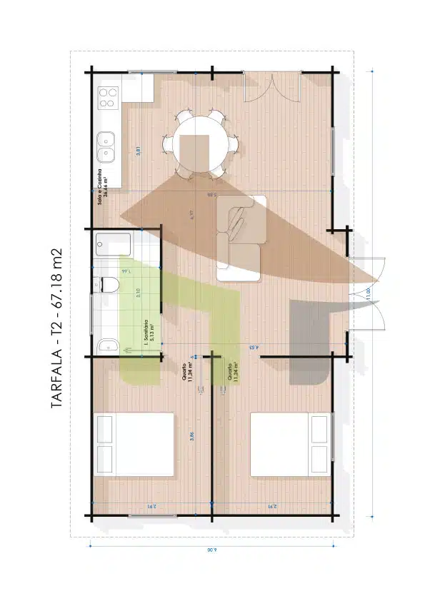 tarfala-casa-de-madeira-planta-t2 Tarfala casa de madeira planta T2