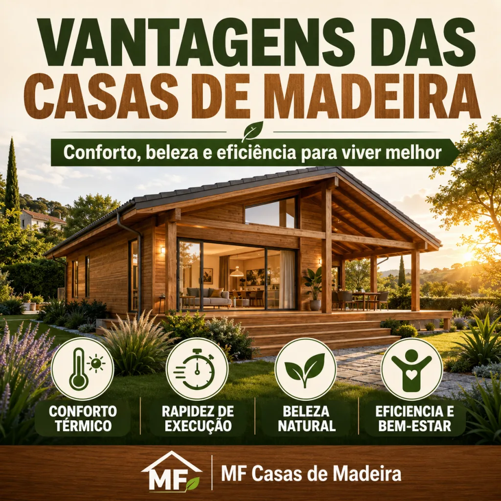 Vantagens das casas de madeira: porque cada vez mais pessoas escolhem esta solução