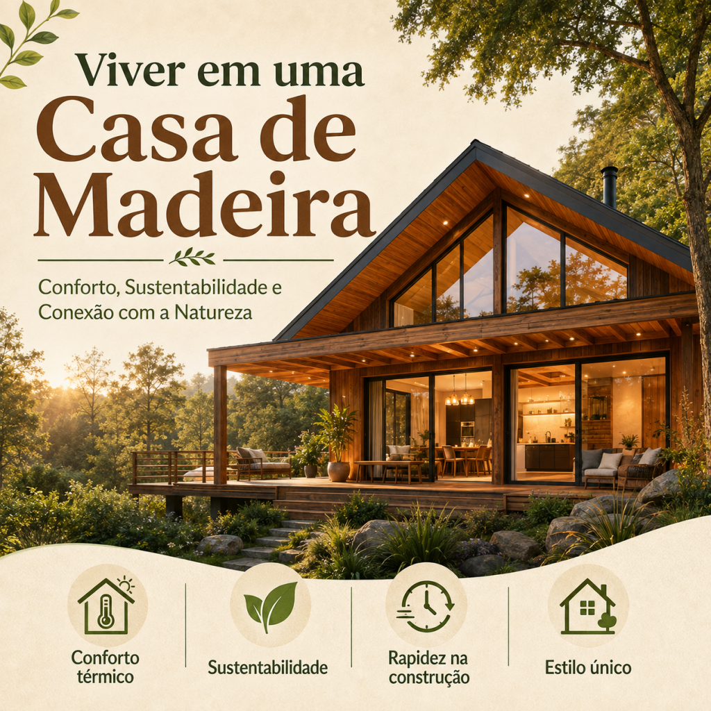 Porquê escolher viver numa casa de madeira