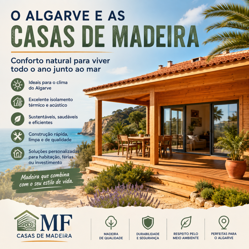 Como adaptar uma casa pré-fabricada de madeira ao clima e ao terreno do Algarve