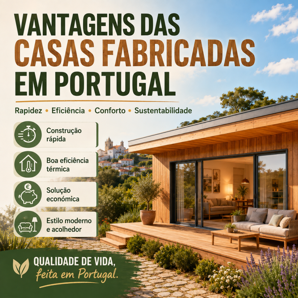 Vantagens das casas em madeira fabricadas em Portugal