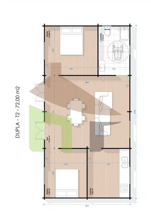 dupla_p Dupla p — Casa de Madeira Pré fabricada Dupla