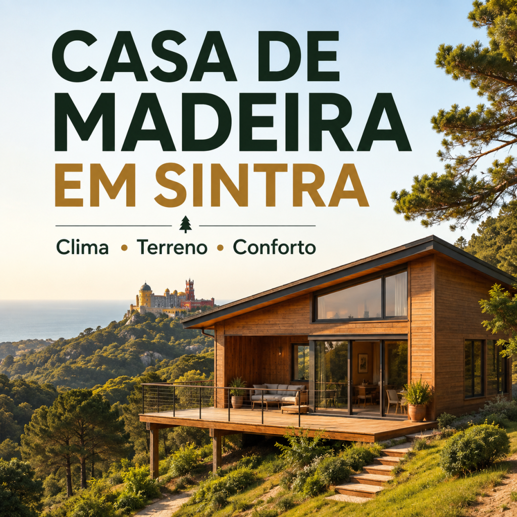 Como adaptar uma casa pré-fabricada de madeira ao clima e ao terreno de Sintra