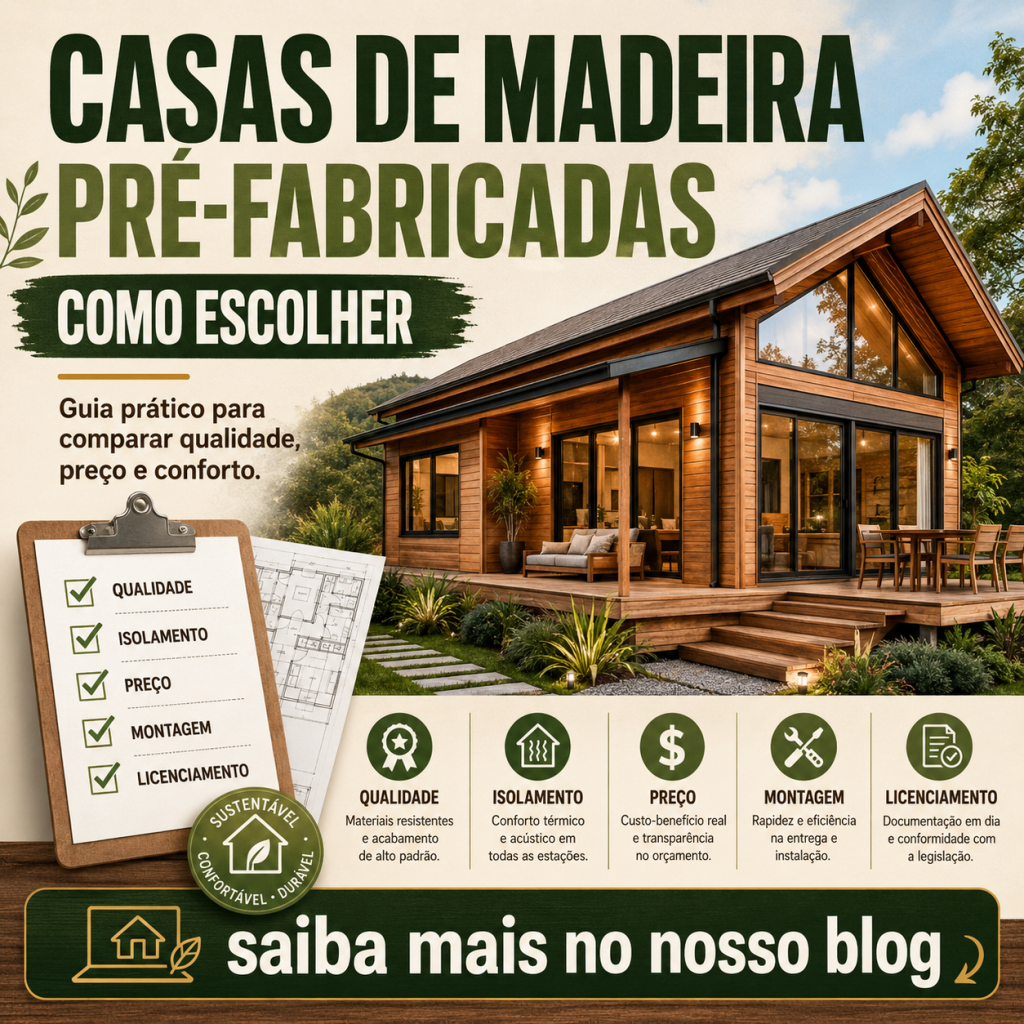 Casas de madeira pré fabricadas como escolher?