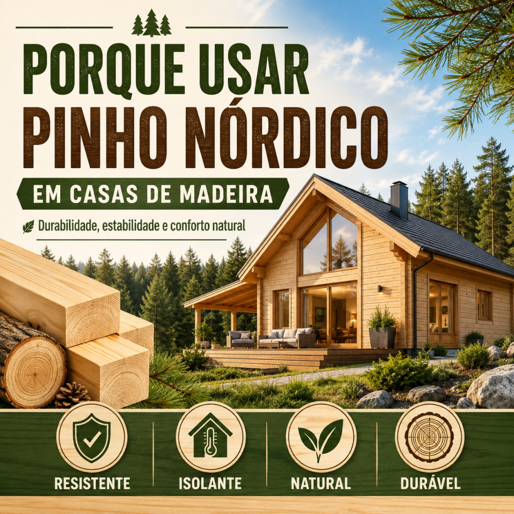 Pinho Nórdico: A Melhor Escolha para Casas de Madeira