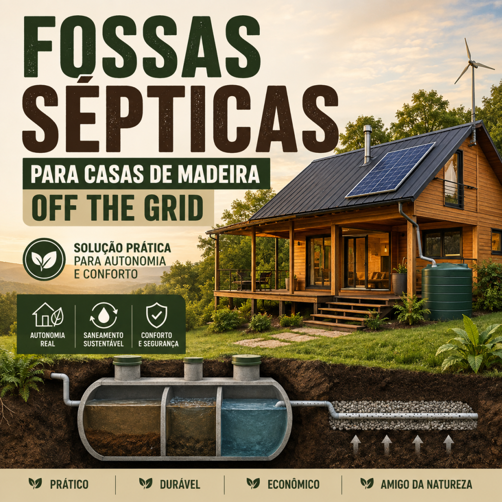 Fossas Sépticas para instalar em casas de madeira “Off the grid”