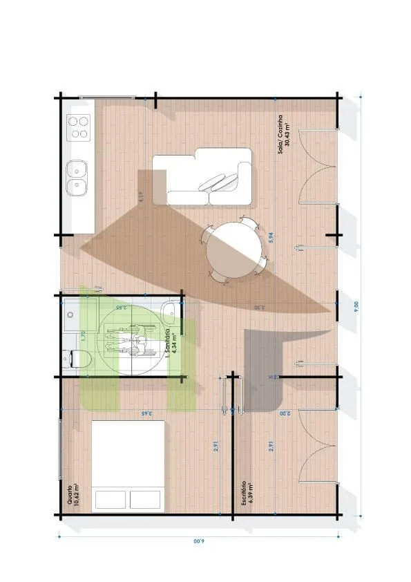 AMOREIRA Amoreira — Casa de Madeira Pré fabricada Amoreira