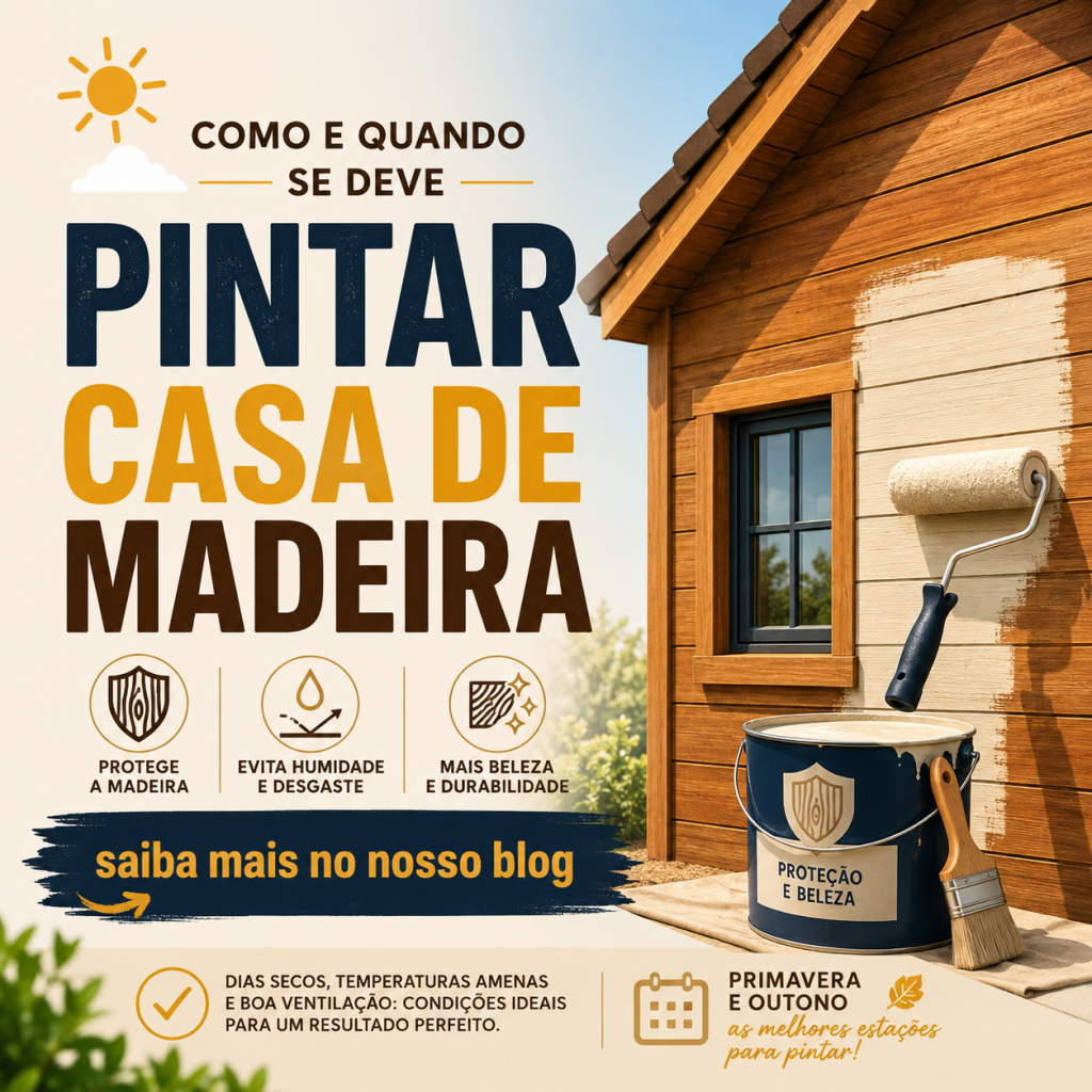 Como e quando se deve pintar casa de madeira