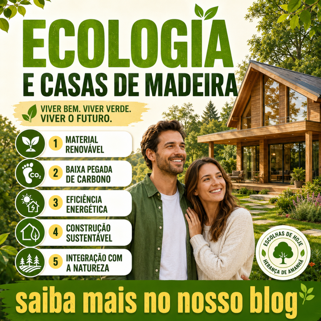 Ecologia e casas de madeira