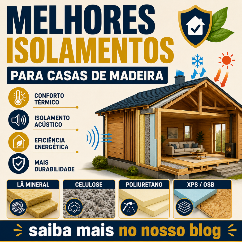 Melhores Opções de Isolamento para Casas de Madeira