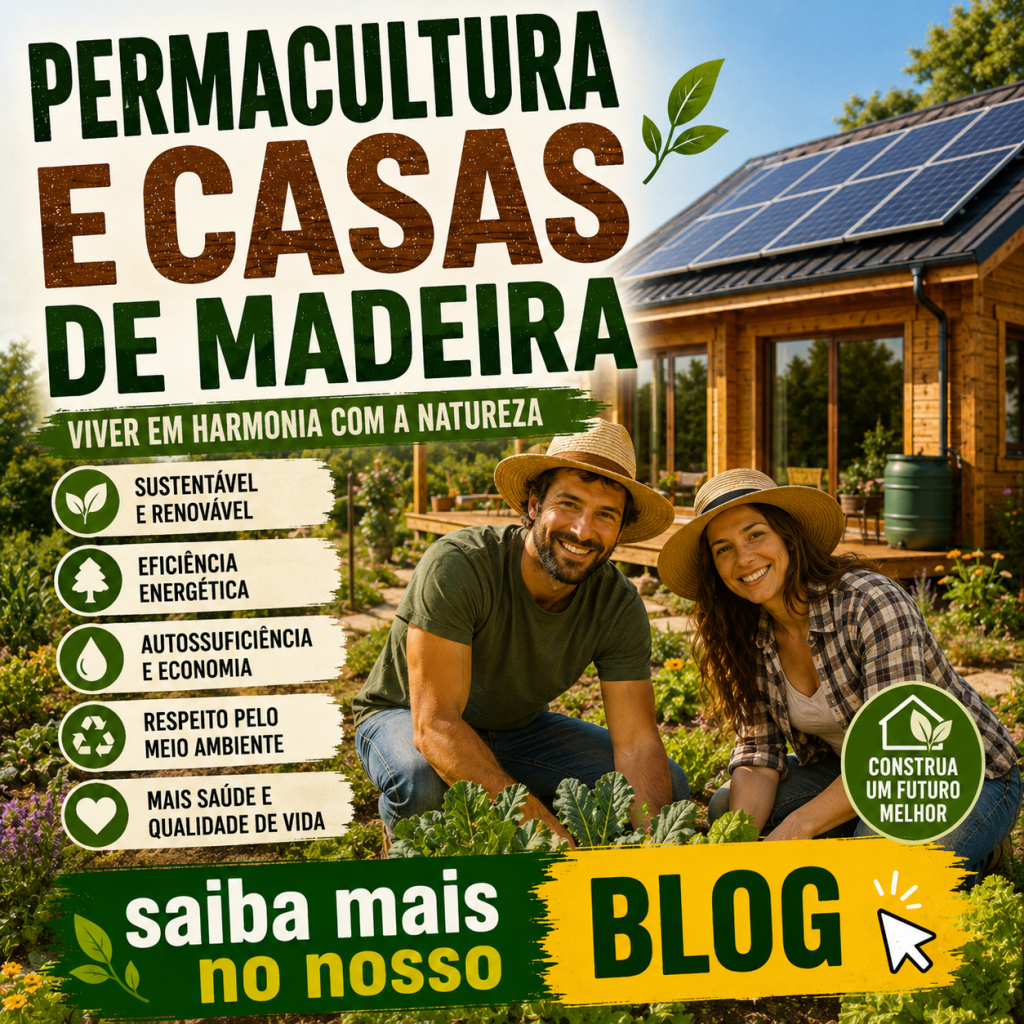 Permacultura e casas de madeira