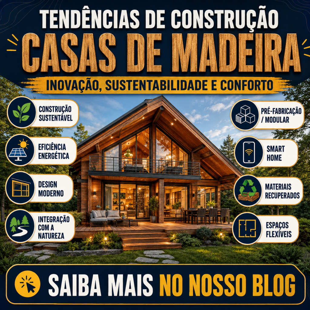 Tendências de construção de casas de madeira