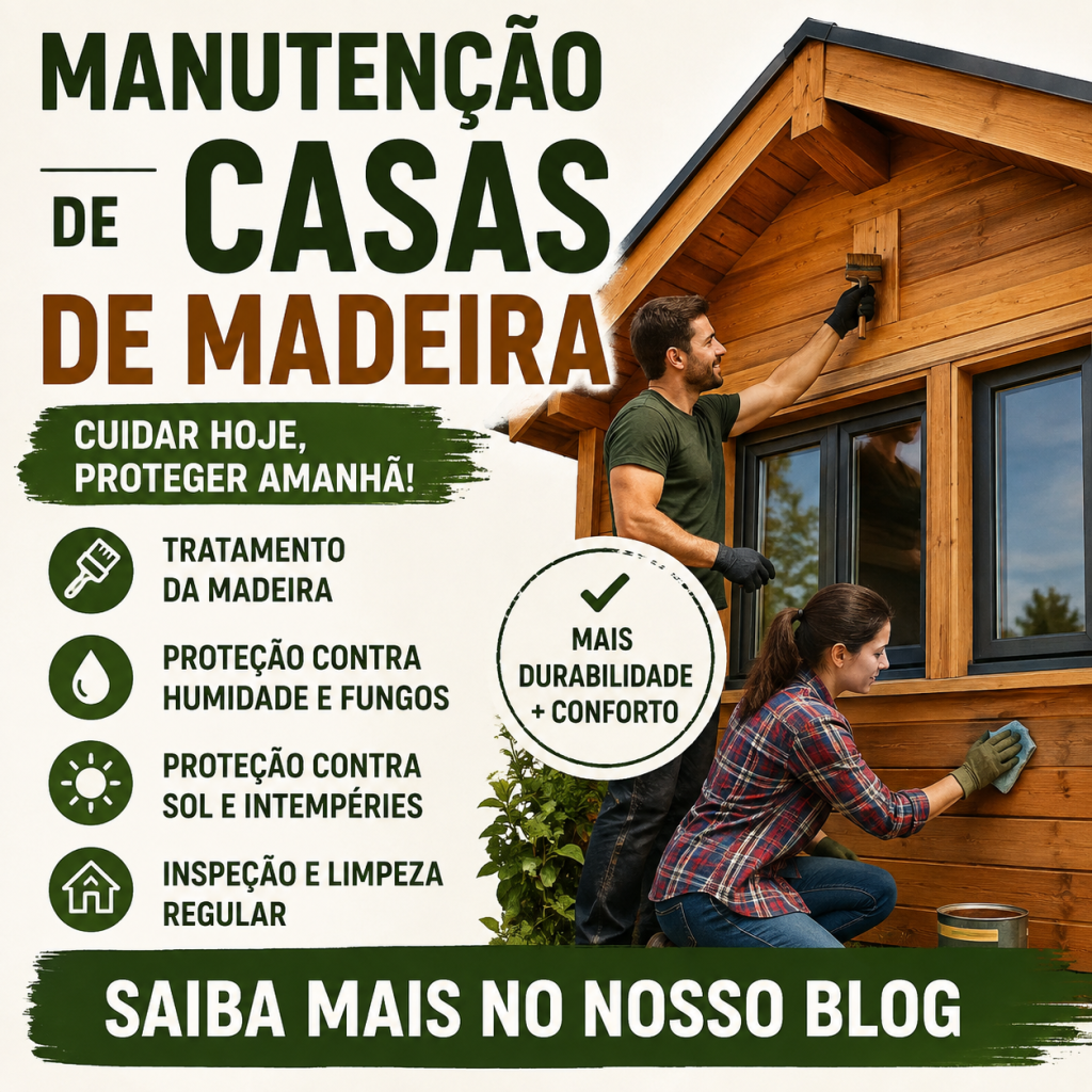 Como deve ser feita a manutenção de casas de madeira