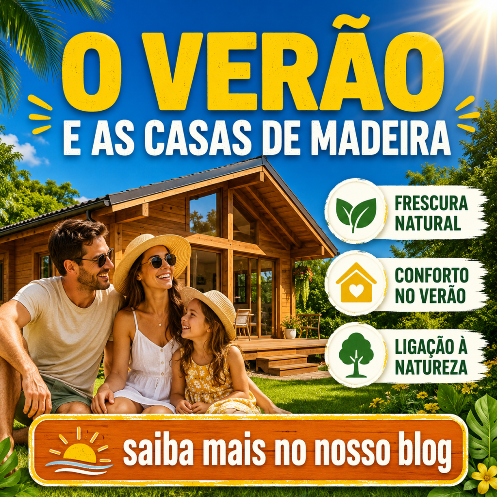 O verão e as casas de madeira