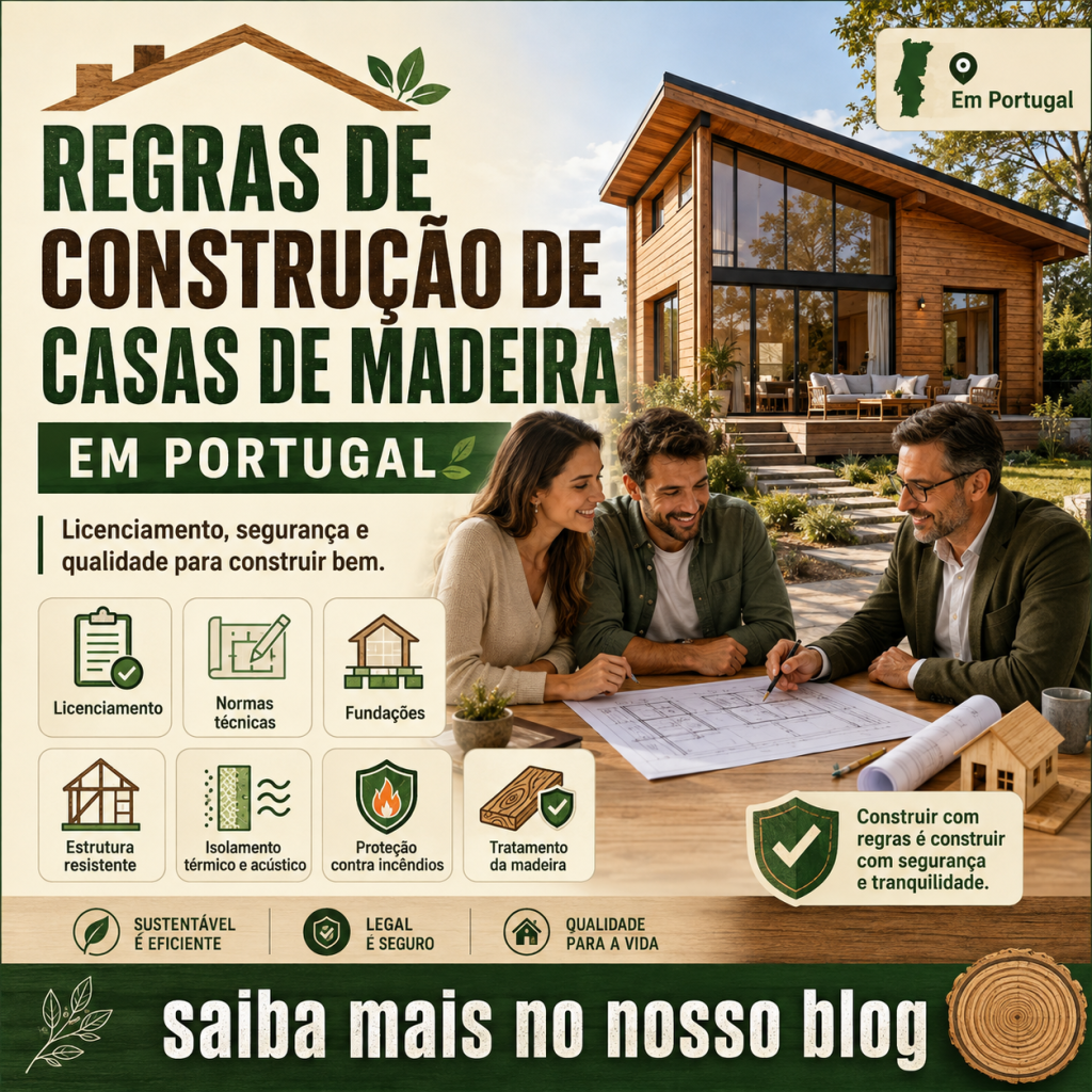 Regras de construção de casas de madeira em Portugal