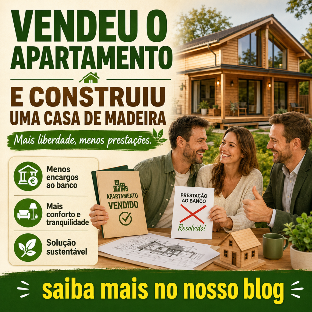 Casal vende apartamento e constrói casa de madeira para acabar com prestações ao banco