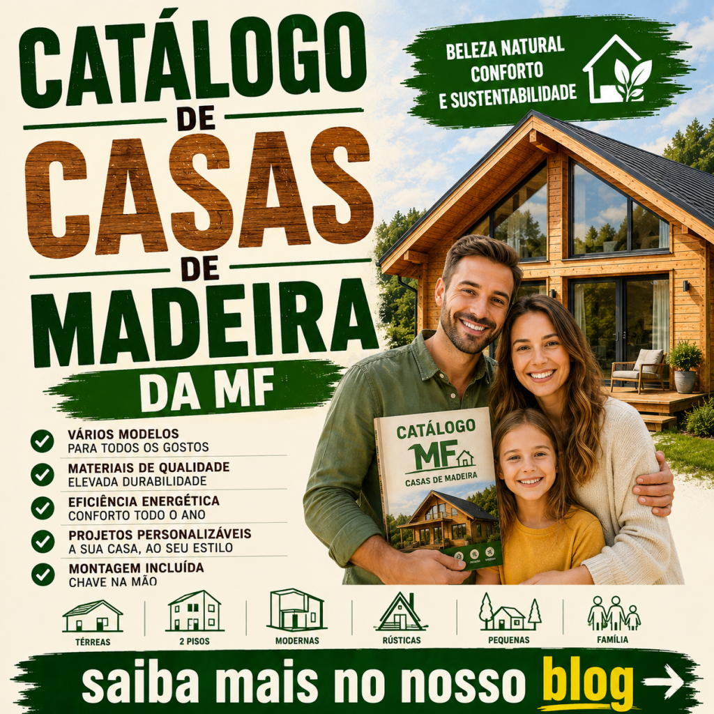 Catálogo de casas de madeira da MF