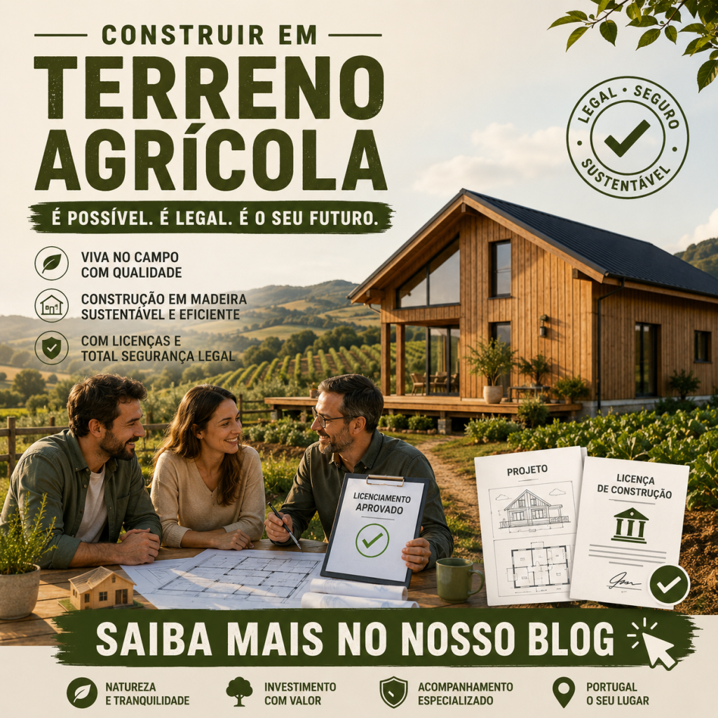 Como legalmente construir uma casa de madeira num terreno agrícola
