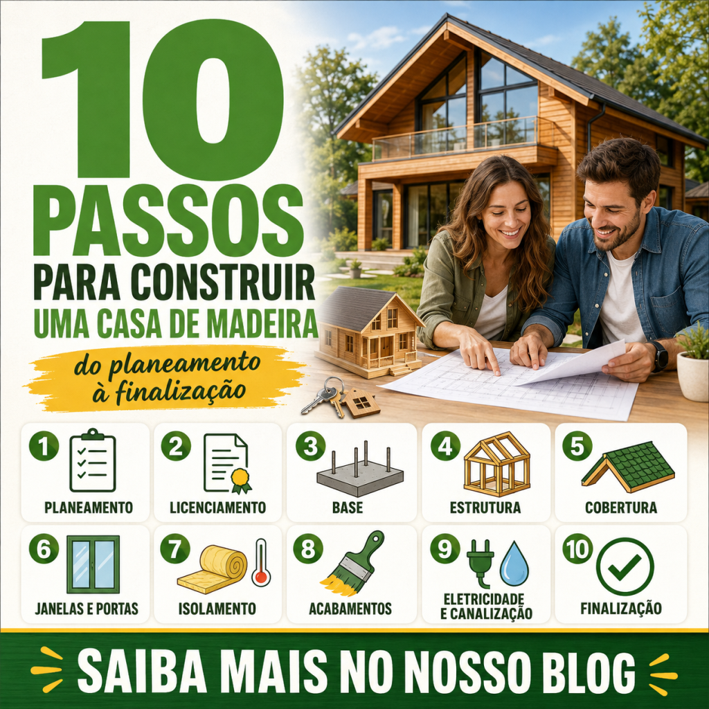 10 Passos para construir uma casa de madeira