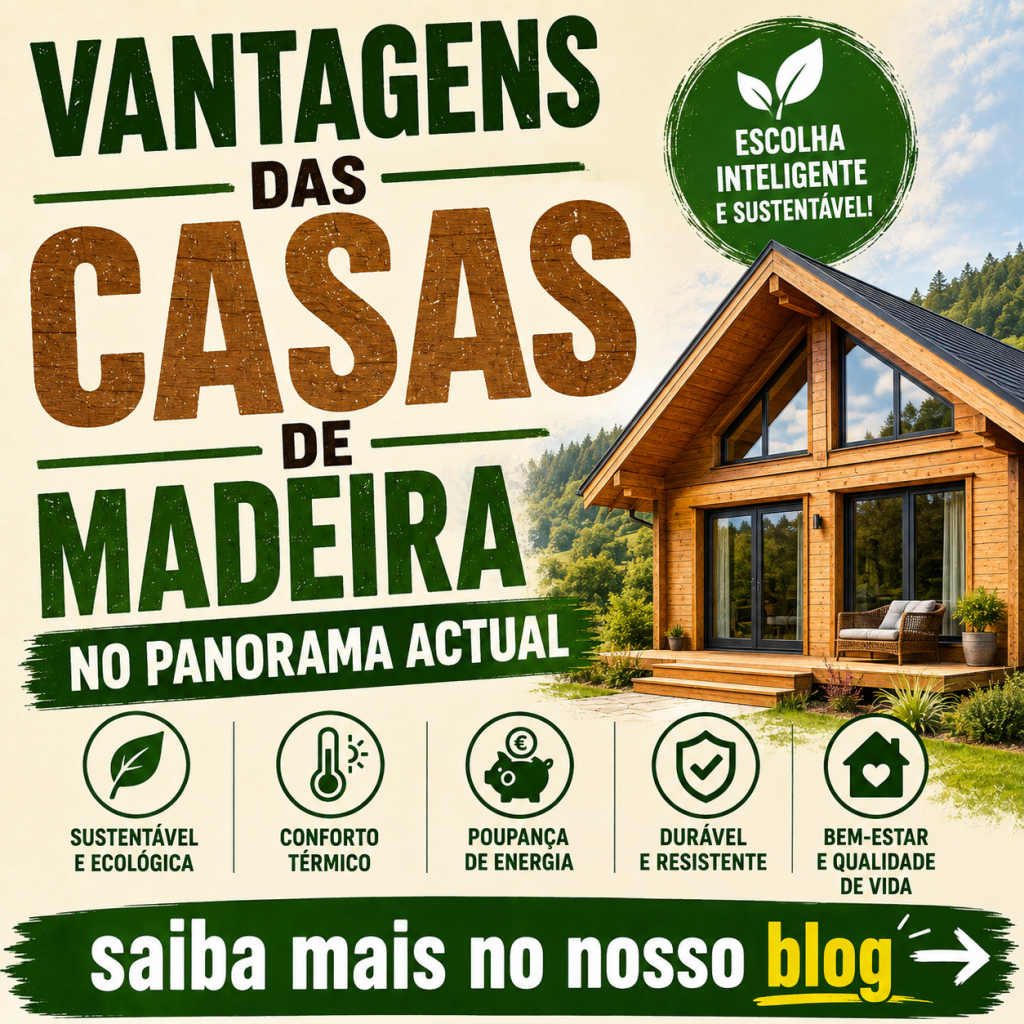 Vantagens das casas de madeira no panorama actual