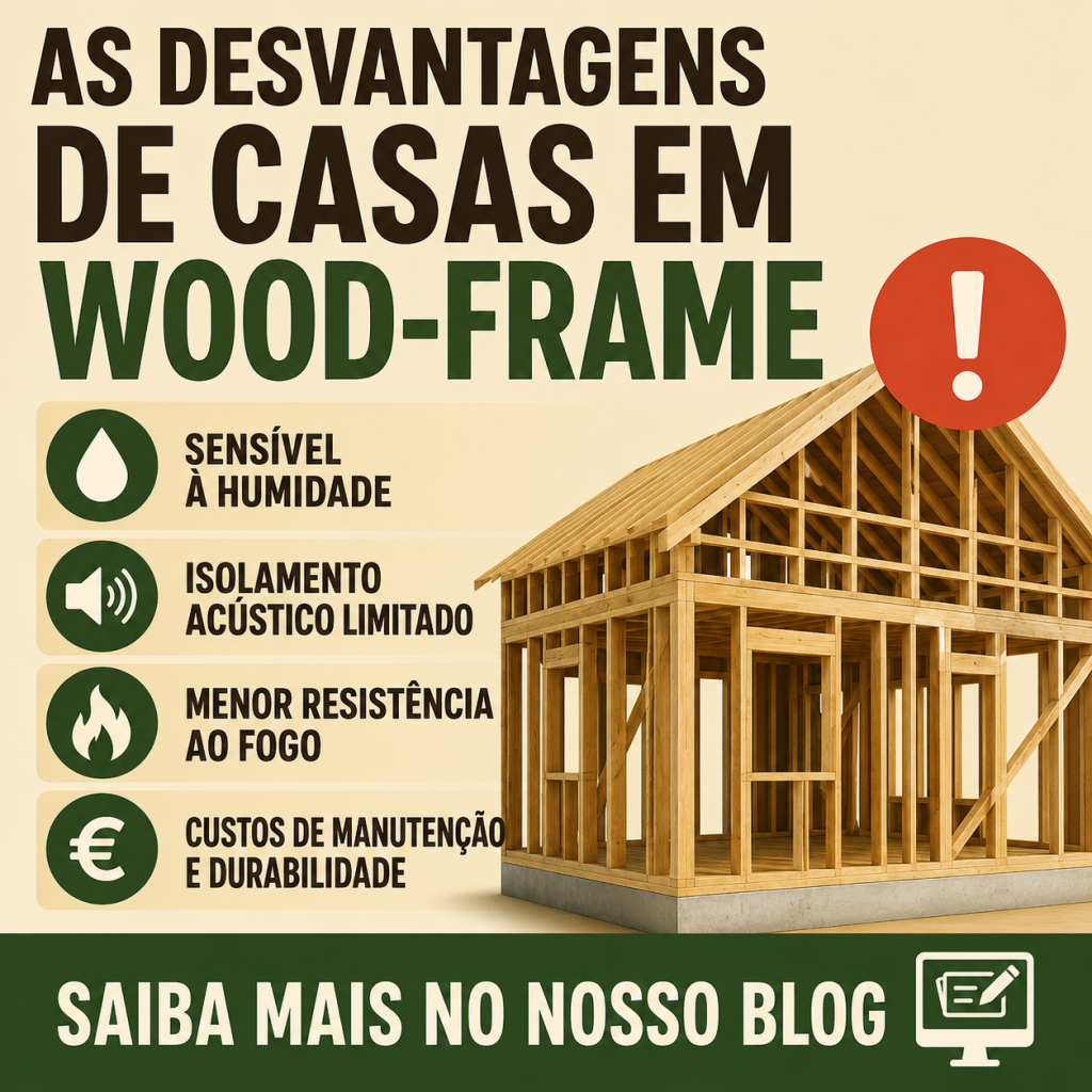 As desvantagens de casas em wood frame