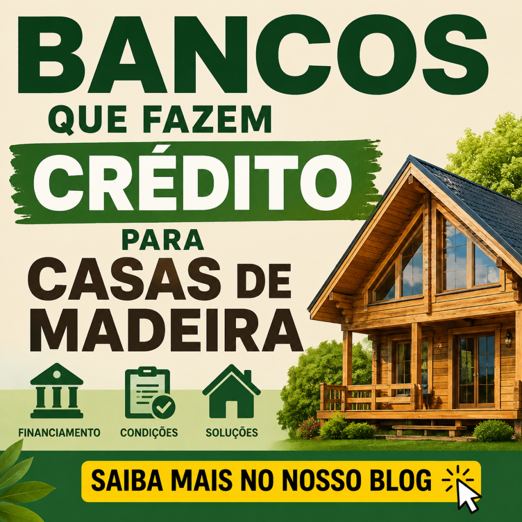 Bancos que fazem crédito para casas de madeira