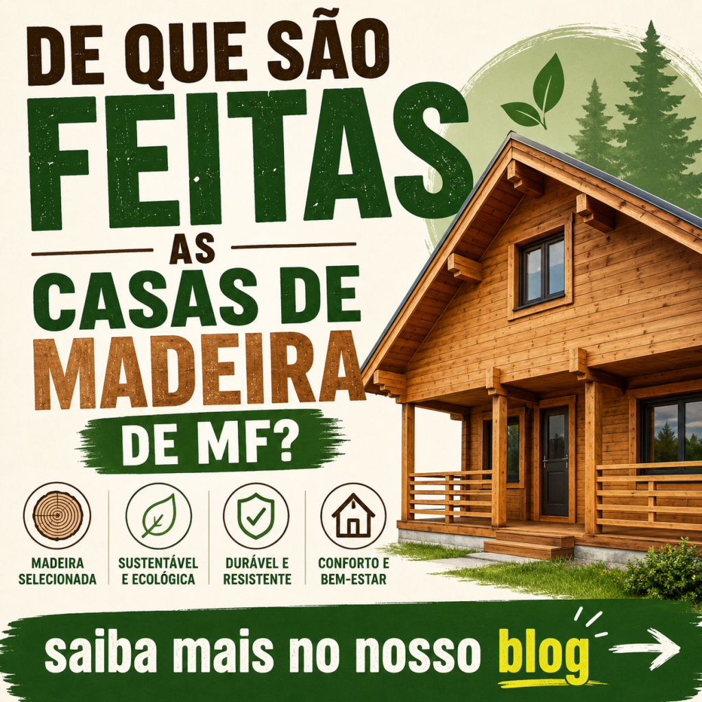 De que são feitas as casas de madeira de MF casas de madeira