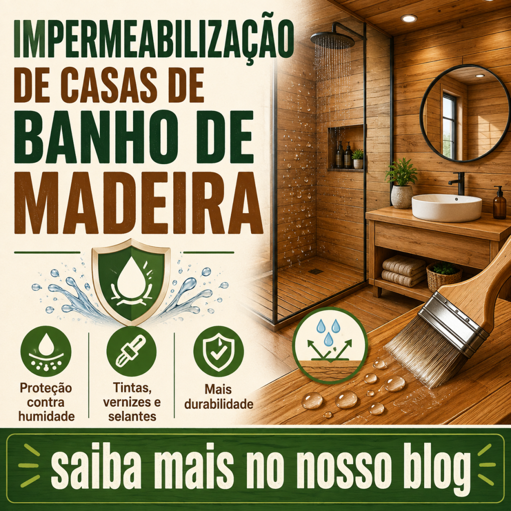 Impermeabilização de casas de banho de madeira