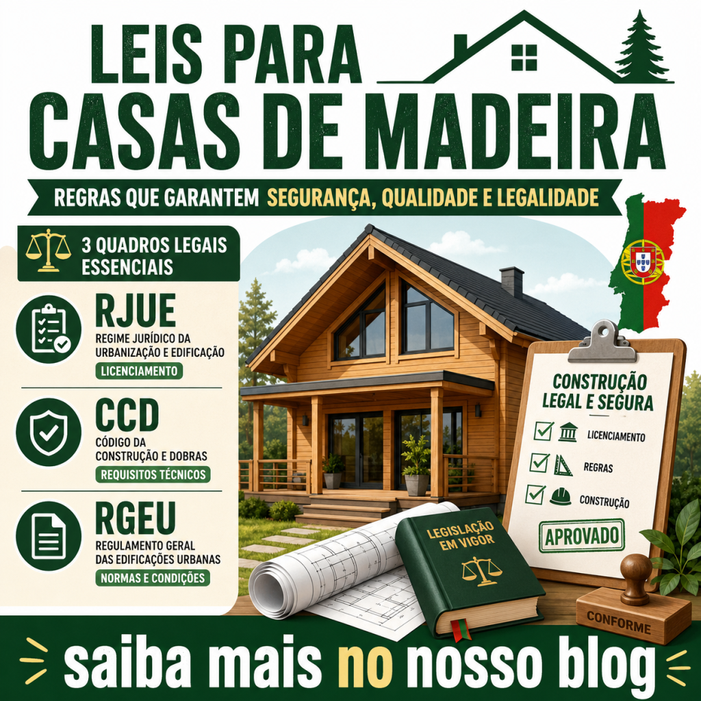 Leis que regem a construção de casas de madeira em Portugal