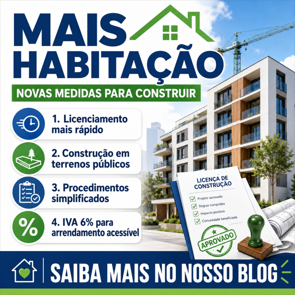 Pacote legislativo Mais Habitação entra em vigor a 7 de outubro