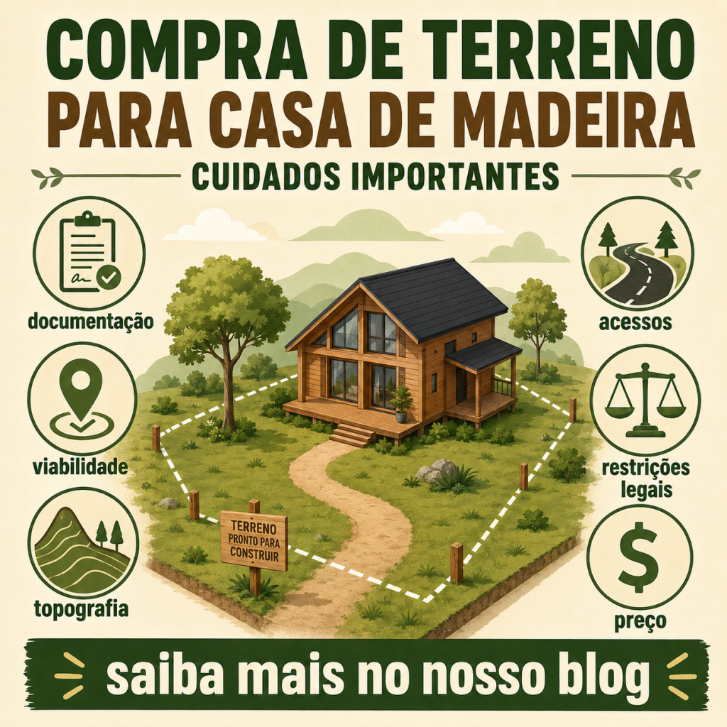 Casa de Madeira: Cuidados a ter na compra de um terreno