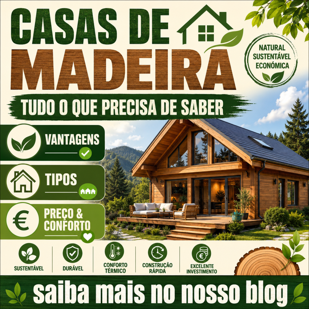 Casas de madeira: tudo o que precisa de saber