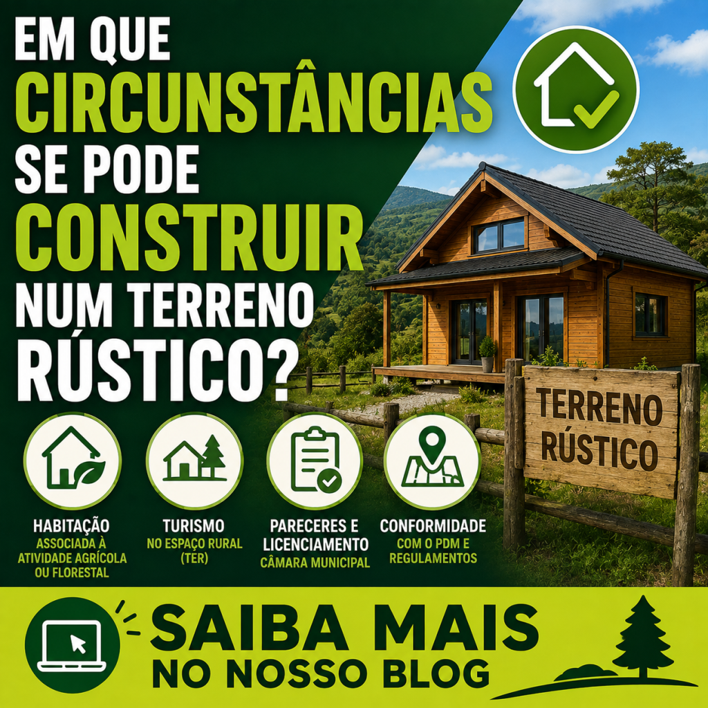 Em que circunstâncias se pode construir num terreno rústico