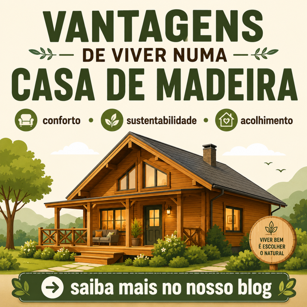 As vantagens de viver numa casa de madeira