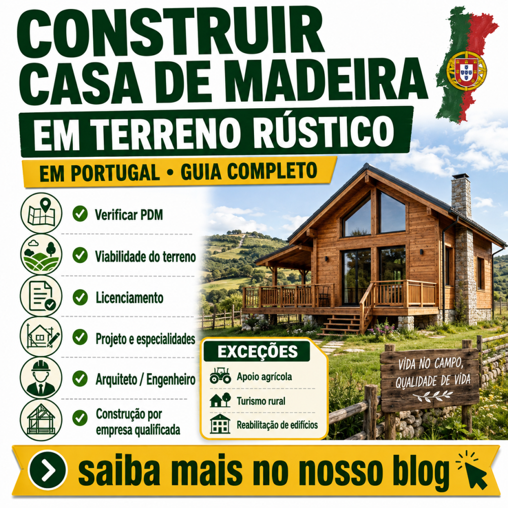 Construir casa de madeira em terreno rústico em Portugal: Um guia completo