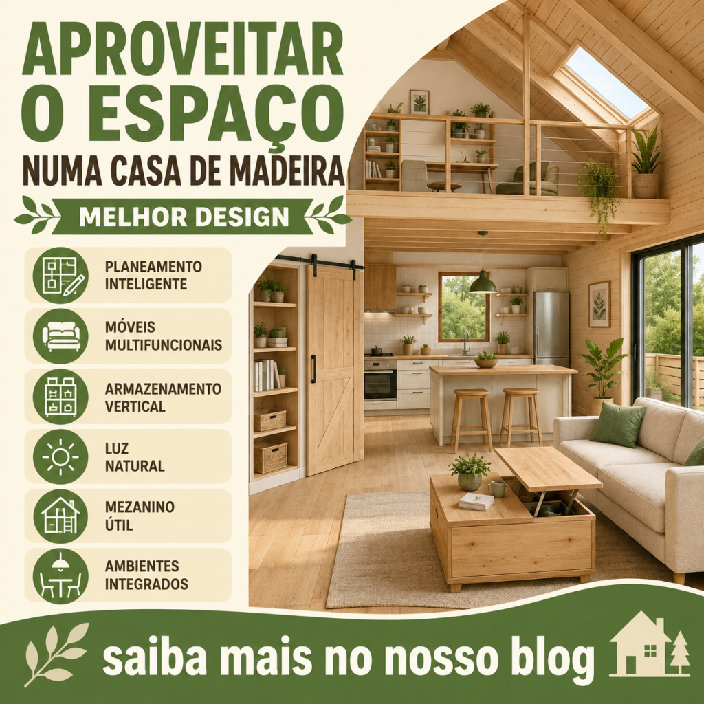 Aproveitar o espaço numa casa de madeira: Melhor design