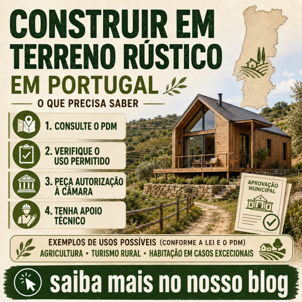 Construir em terreno rústico em Portugal: o que precisa saber