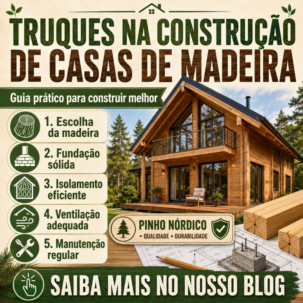 Truques na construção de casas de madeira
