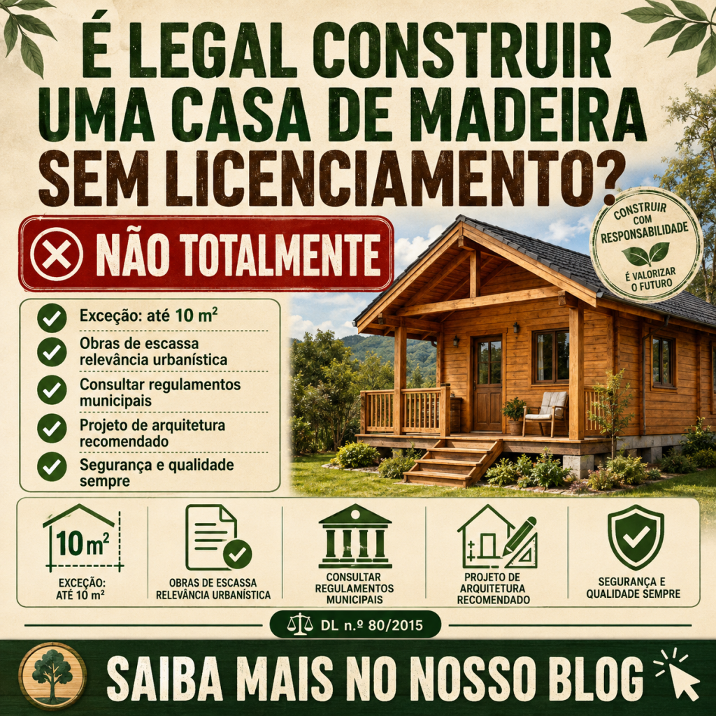 É legal construir uma casa de madeira sem licenciamento?