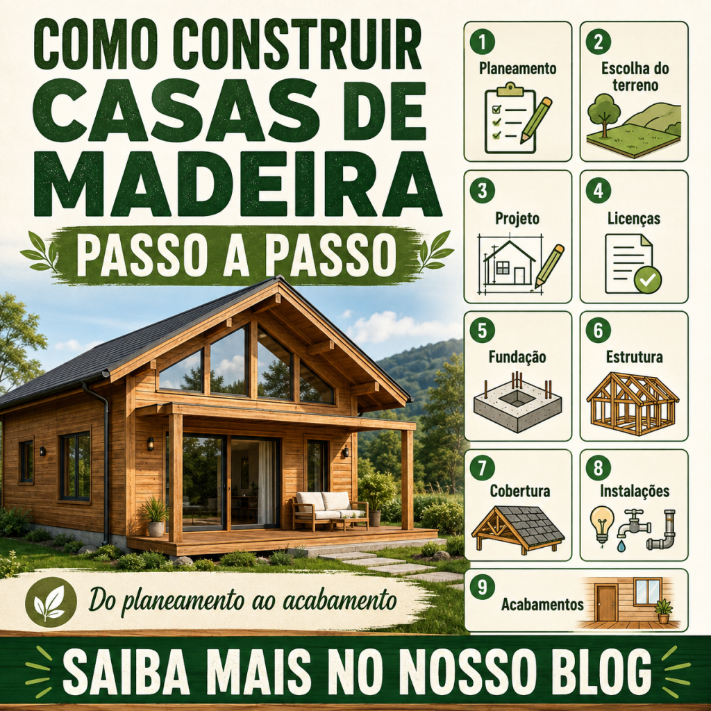 Como construir casas de madeira passo a passo?
