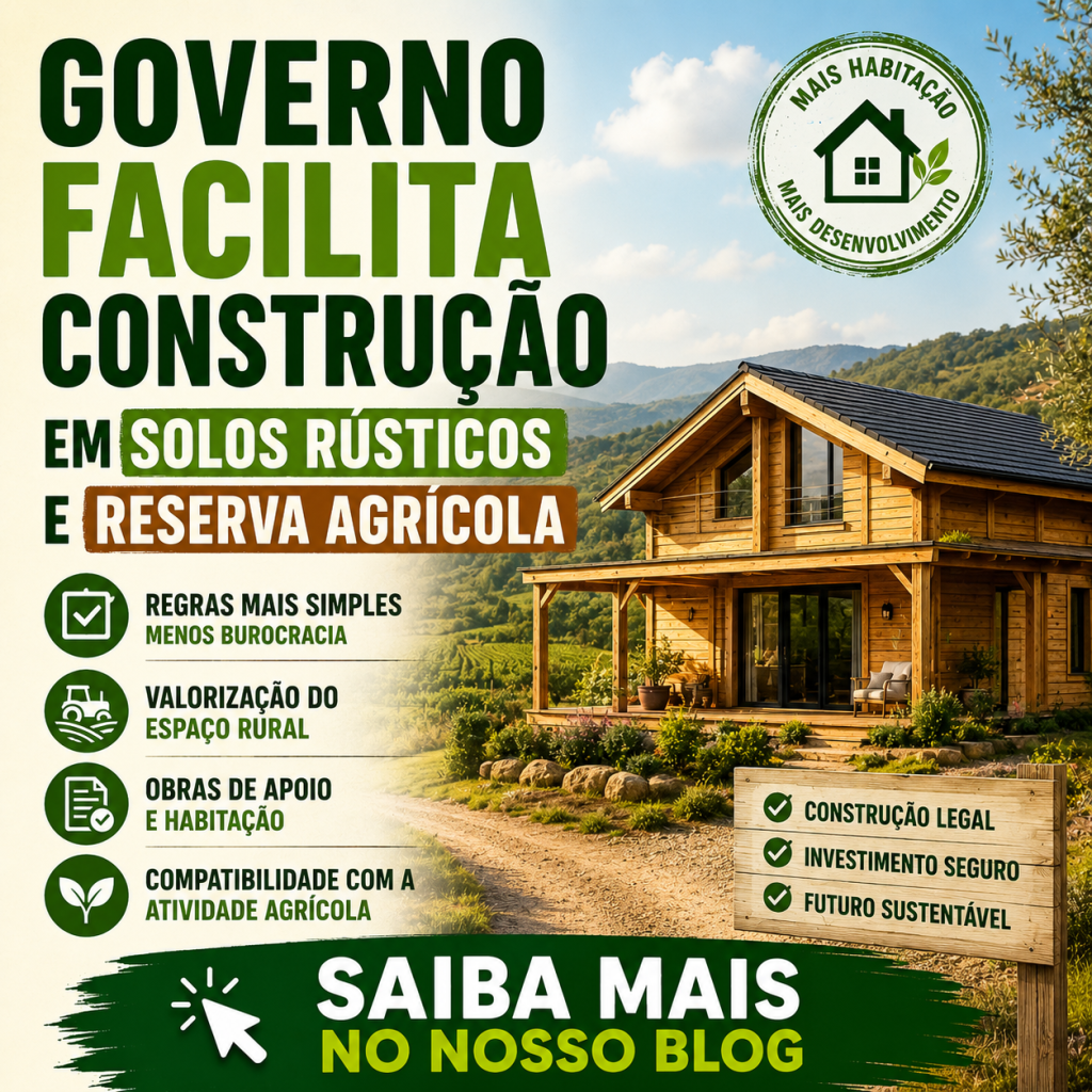 Governo facilita construção em solos rústicos e reserva agrícola