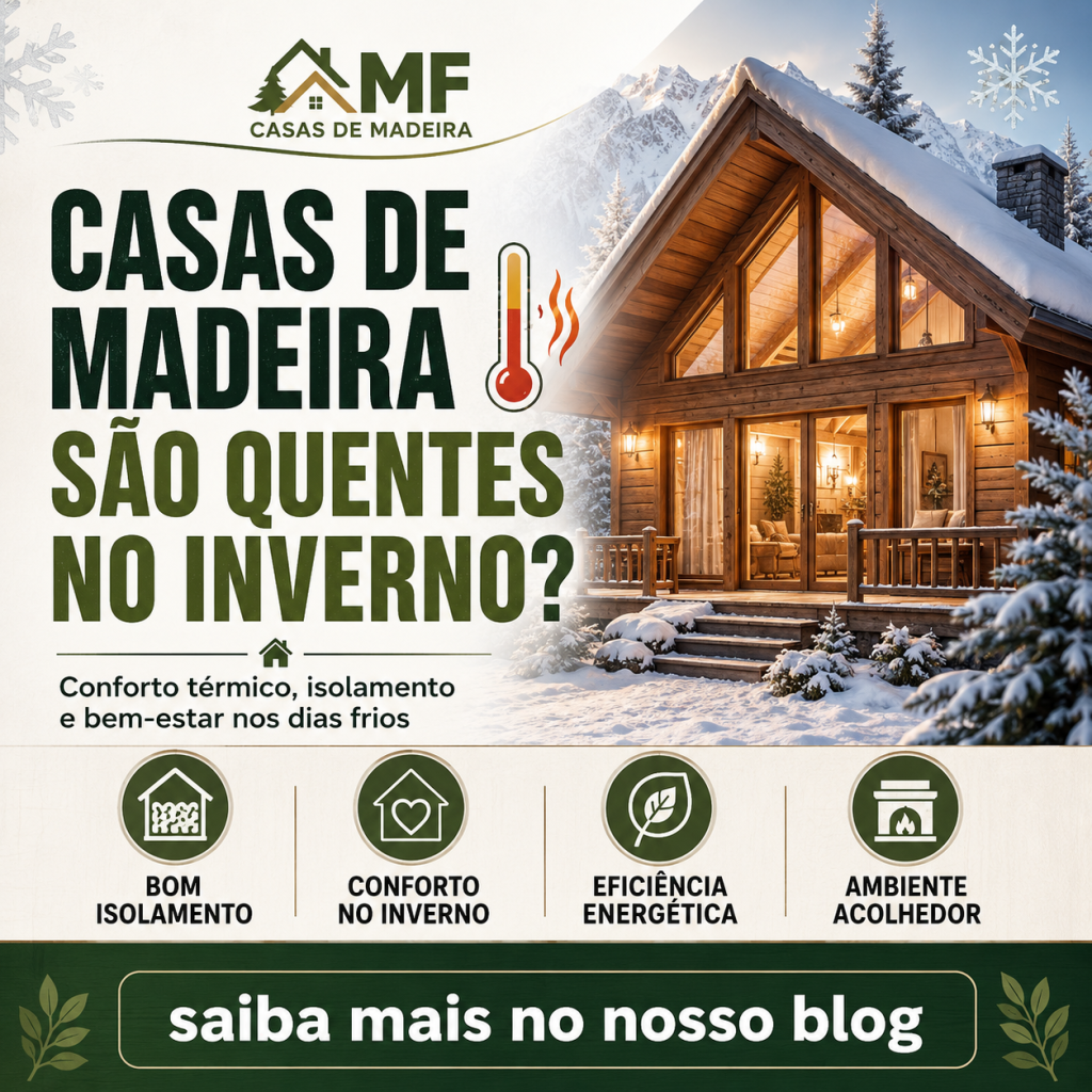 Casas de madeira são quentes no inverno?