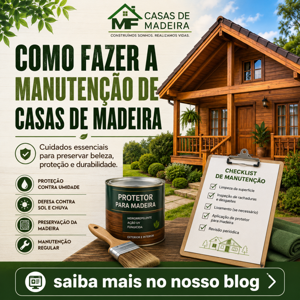Como fazer a manutenção de casas de madeira?