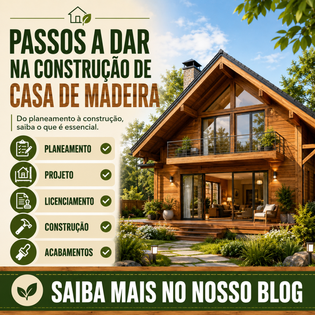 Passos a dar na construção de casa de madeira