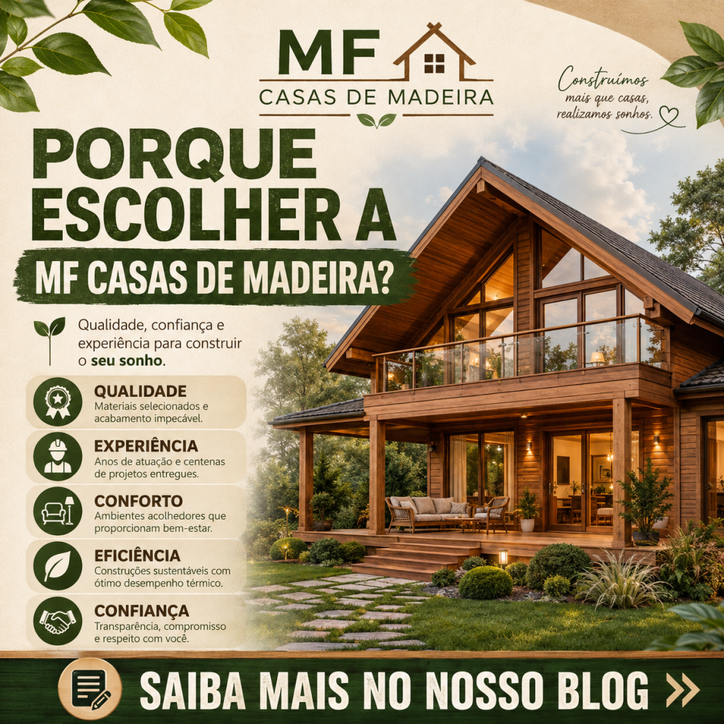 Porquê escolher a MF casas de madeira?
