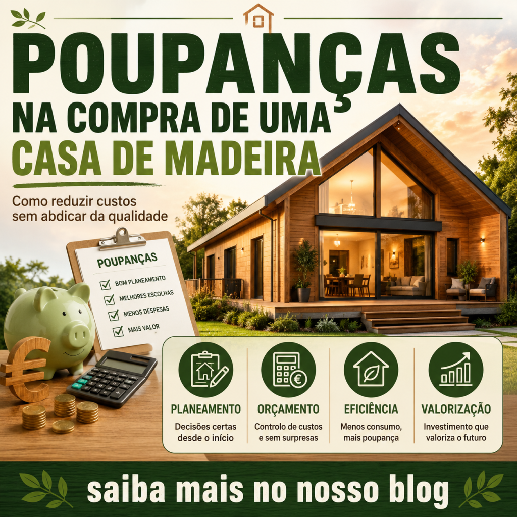 Poupanças que se podem fazer na compra de uma casa de madeira