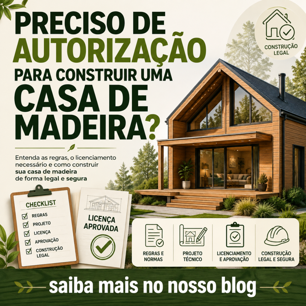 Preciso de autorização para construir uma casa de madeira?