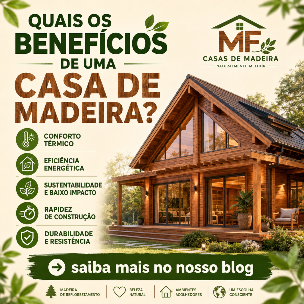 Quais os benefícios de uma casa de madeira?